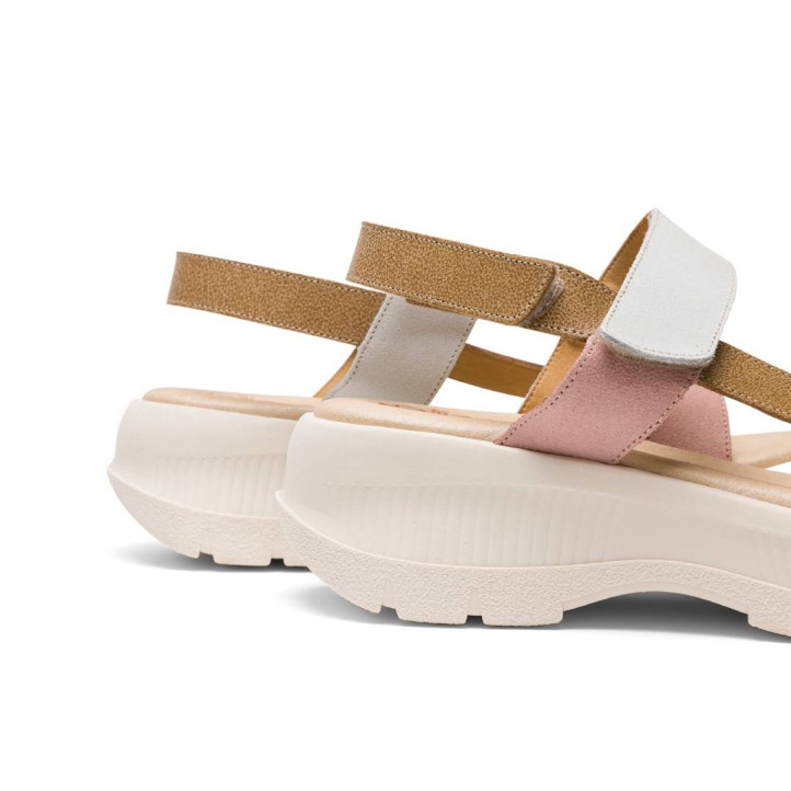 SANDALIA DEPORTIVA DE PLATAFORMA ARENA ROSA NATALIA PORRONET - Querol online
