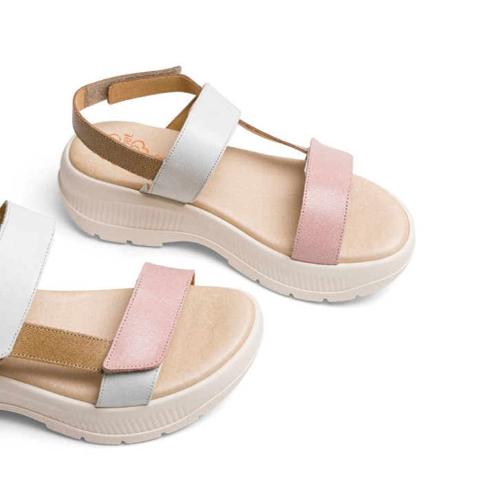 SANDALIA DEPORTIVA DE PLATAFORMA ARENA ROSA NATALIA PORRONET - Querol online
