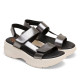 SANDALIA DEPORTIVA DE PLATAFORMA PLOMO NATALIA PORRONET - Querol online