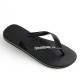 Chanclas Havaianas brasil logo black/black para hombre - Querol online