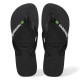 Chanclas Havaianas brasil logo black/black para hombre - Querol online
