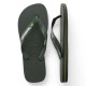 Chanclas Havaianas brasil logo green olive para hombre - Querol online