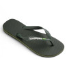 Chanclas Havaianas brasil logo green olive para hombre