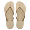 Chanclas Havaianas slim sand grey/light golden para mujer