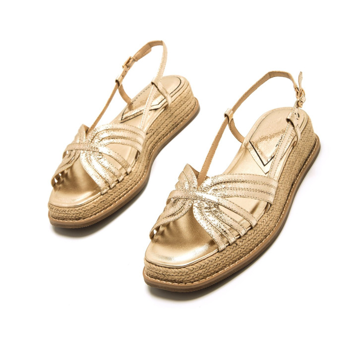 SANDALIAS DE MUJER MARIAMARE GAETA ORO 68656 60533 - Querol online