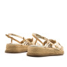 SANDALIAS DE MUJER MARIAMARE GAETA ORO 68656 60533