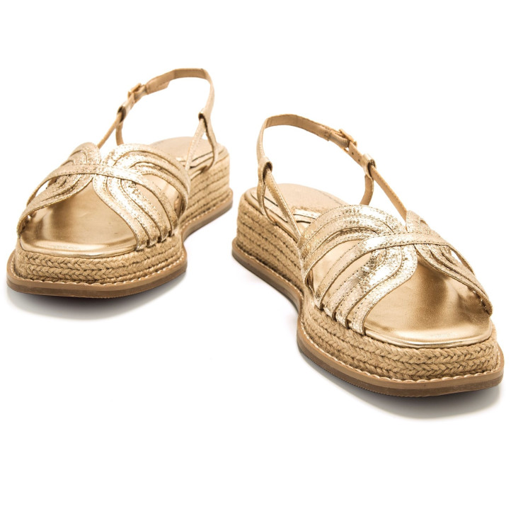 SANDALIAS DE MUJER MARIAMARE GAETA ORO 68656 60533 - Querol online