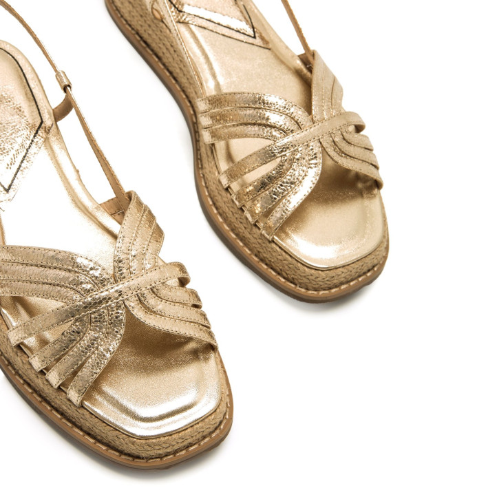 SANDALIAS DE MUJER MARIAMARE GAETA ORO 68656 60533 - Querol online
