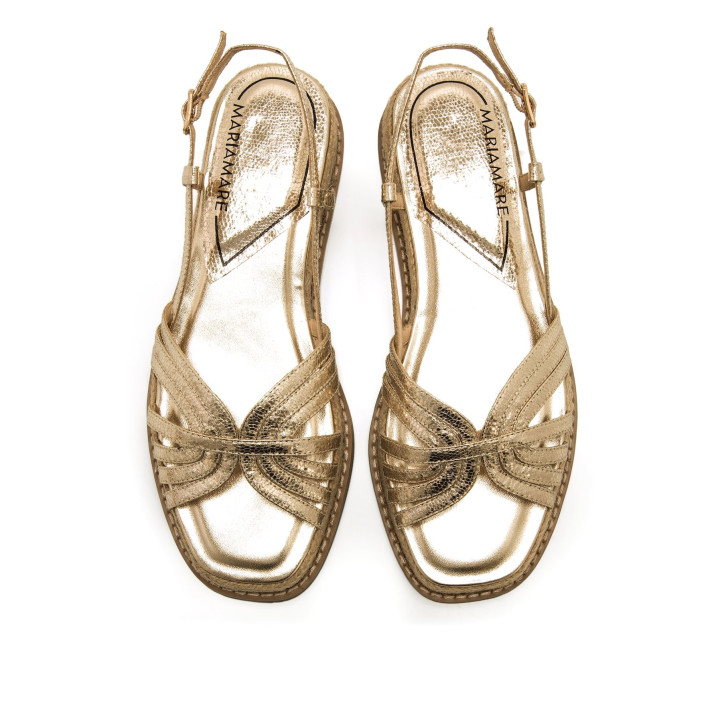 SANDALIAS DE MUJER MARIAMARE GAETA ORO 68656 60533 - Querol online