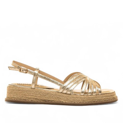 SANDALIAS DE MUJER MARIAMARE GAETA ORO 68656 60533 - Querol online