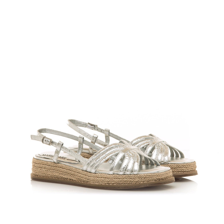 SANDALIAS DE MUJER MARIAMARE GAETA PLATA 68656 60534 - Querol online