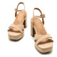 SANDALIAS DE MUJER MUSTANG BRITT BEIGE 53429 60284 - Querol online