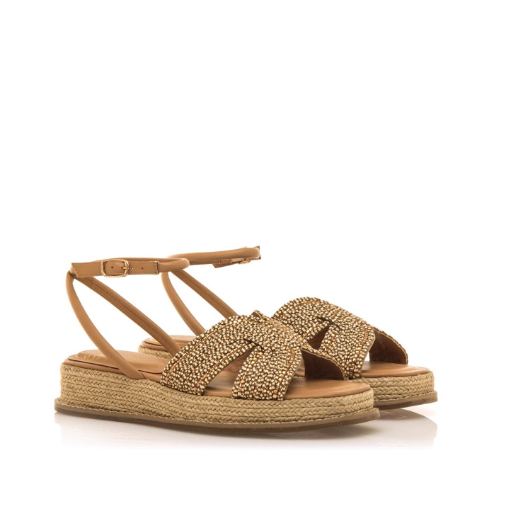 SANDALIAS DE MUJER MARIAMARE GAETA BEIGE 68585 60502 - Querol online