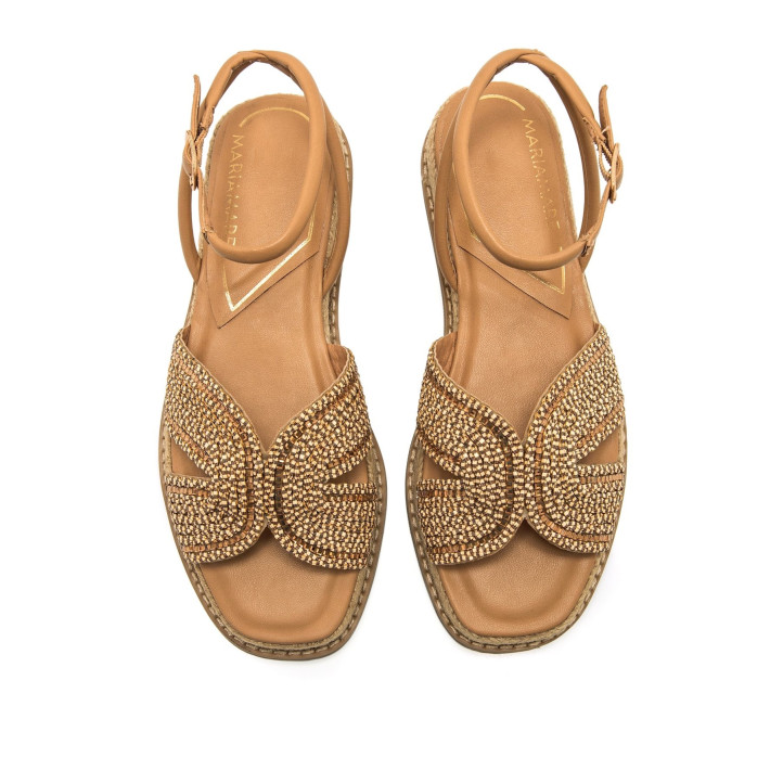 SANDALIAS DE MUJER MARIAMARE GAETA BEIGE 68585 60502 - Querol online