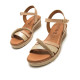 SANDALIAS DE MUJER MUSTANG MARIELLA ORO 54556 60356 - Querol online