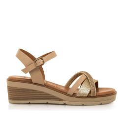 SANDALIAS DE MUJER MUSTANG MARIELLA ORO 54556 60356 - Querol online