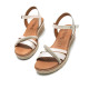 SANDALIAS DE MUJER MUSTANG MARIELLA PLATA 54556 60354 - Querol online