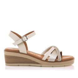 SANDALIAS DE MUJER MUSTANG MARIELLA PLATA 54556 60354 - Querol online