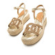 SANDALIAS DE MUJER MARIAMARE RICCIA ORO 68564 60494 - Querol online