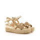 SANDALIAS DE MUJER MARIAMARE RICCIA ORO 68564 60494 - Querol online