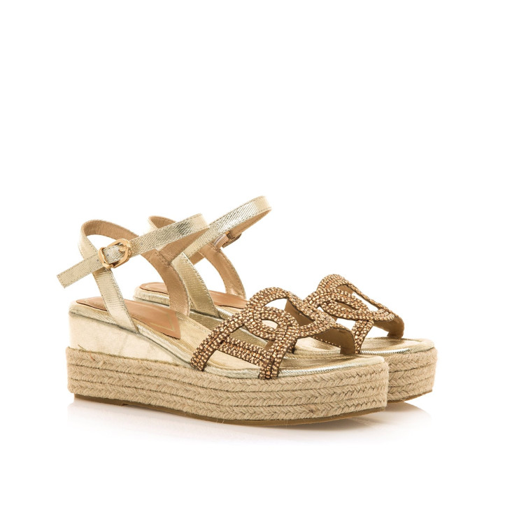 SANDALIAS DE MUJER MARIAMARE RICCIA ORO 68564 60494 - Querol online
