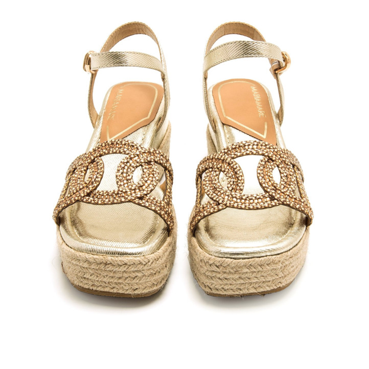 SANDALIAS DE MUJER MARIAMARE RICCIA ORO 68564 60494 - Querol online