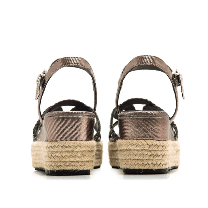 SANDALIAS DE MUJER MARIAMARE RICCIA PLATA 68564 60495 - Querol online