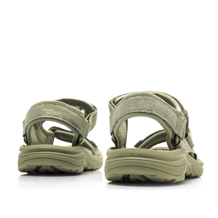 SANDALIAS DE MUJER MUSTANG TORNADO VERDE 60804 60424 - Querol online