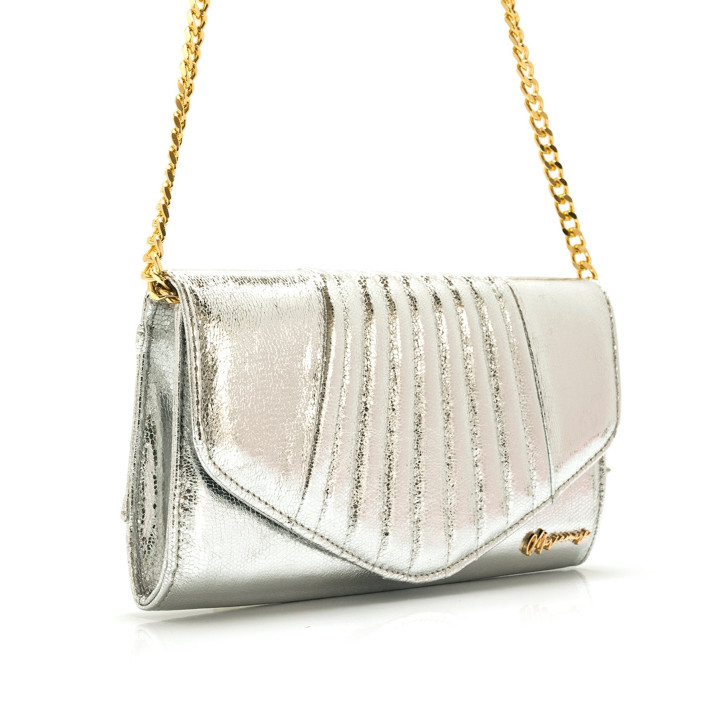 BOLSOS DE MANO DE MUJER MARIAMARE DEENA PLATA DEENA 59854 - Querol online