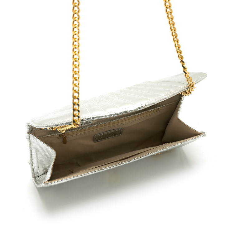 BOLSOS DE MANO DE MUJER MARIAMARE DEENA PLATA DEENA 59854 - Querol online