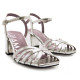 SANDALIAS DE MUJER MARIAMARE WOODIT PLATA 68543 60471 - Querol online