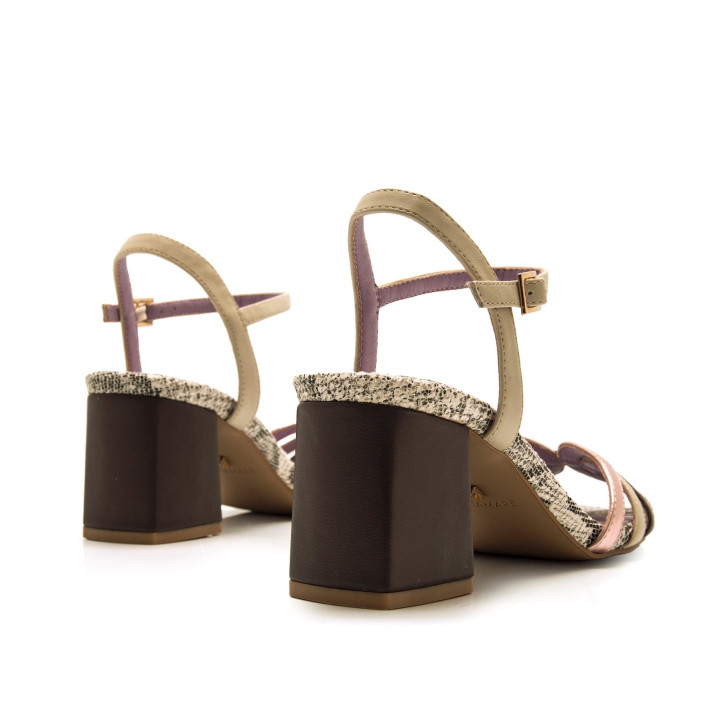 SANDALIAS DE MUJER MARIAMARE WOODIT ROSA 68543 60473 - Querol online