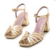 SANDALIAS DE MUJER MARIAMARE WOODIT ORO 68543 60472 - Querol online