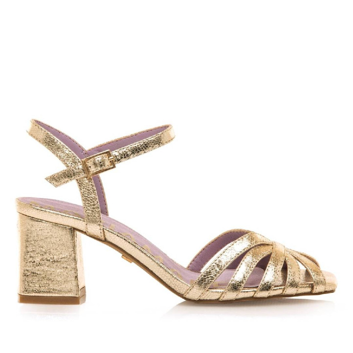 SANDALIAS DE MUJER MARIAMARE WOODIT ORO 68543 60472 - Querol online