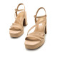 SANDALIAS DE MUJER MUSTANG BRITT BEIGE 53436 60294 - Querol online