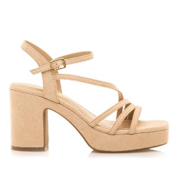 SANDALIAS DE MUJER MUSTANG BRITT BEIGE 53436 60294 - Querol online