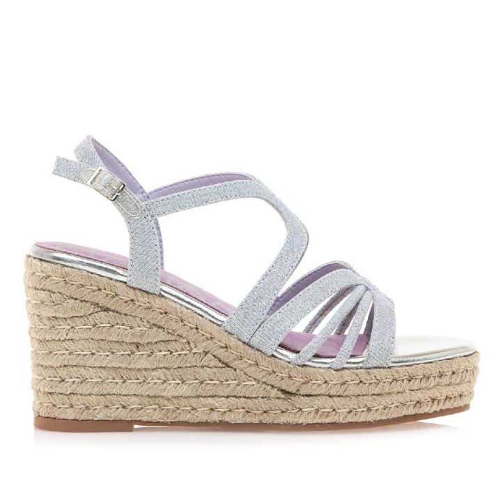 SANDALIAS DE MUJER MARIAMARE ASTI PLATA 68559 60489 - Querol online