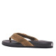 Xancles Nicoboco sester marrons amb tires de teixit al dit - Querol online