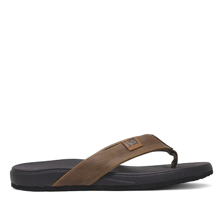 Xancles Nicoboco sester marrons amb tires de teixit al dit - Querol online