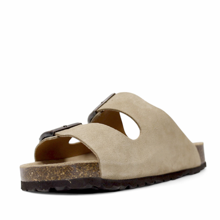 Sandàlies Lobo tahoe taupe estil bio amb doble sivella - Querol online