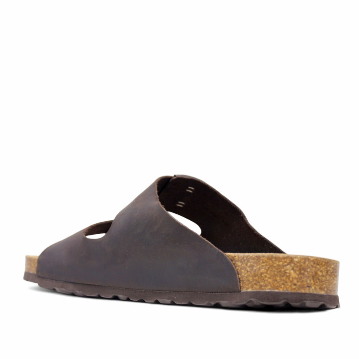 Sandàlies Lobo tahoe marrons estil bio amb doble sivella - Querol online