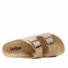 Sandalias Lobo tahoe taupe estilo bio con doble hebilla