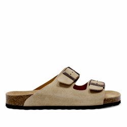 Sandalias Lobo tahoe taupe estilo bio con doble hebilla