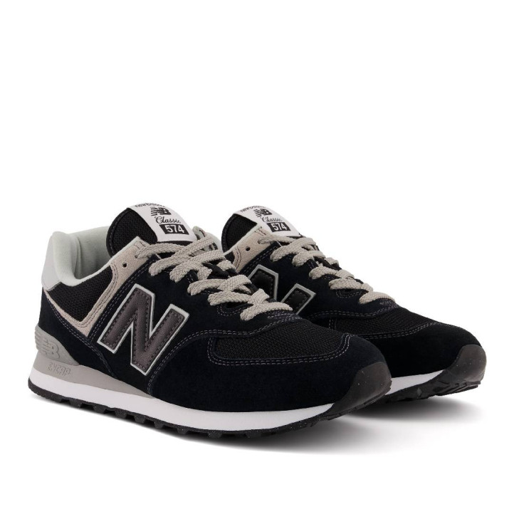 Zapatillas deportivas New Balance 574 core black con white hombre - Querol online