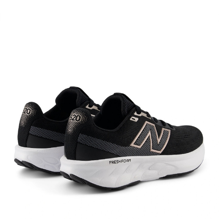 Zapatillas deportivas New Balance 520 v9 fresh foam black con gold para mujer - Querol online