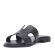 Sandalias planas Redlove cloe negras con diseño geométrico de piel - Querol online