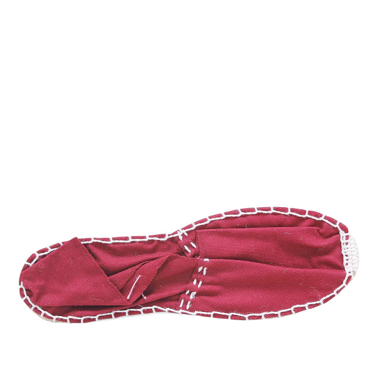 Alpargatas planas SELQUIR rojas con suela de esperato y estilo clásico para mujer - Querol online