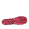 Alpargatas planas SELQUIR rojas con suela de esperato y estilo clásico para mujer