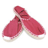 Alpargatas planas SELQUIR rojas con suela de esperato y estilo clásico para mujer