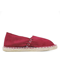 Alpargatas planas SELQUIR rojas con suela de esperato y estilo clásico para mujer - Querol online